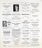 Blanchard Real Estate, Jimmie Clarke, Footville State Bank, Robert F. Buggs, Milwaukee Elevator, The Palm, Saxon Garage, Rock County 1917
